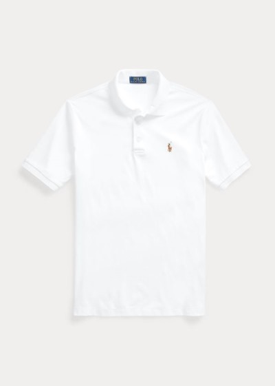 Camisa Polo Polo Ralph Lauren Hombre Blancos - Soft Cotton All Fits - XMQHS4615